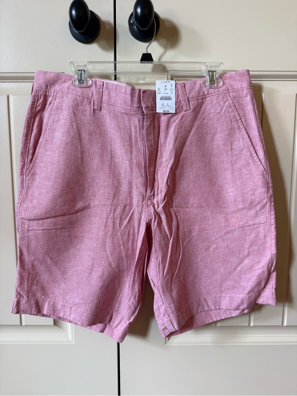 J. Crew Pink Flat-Front Men's Shorts